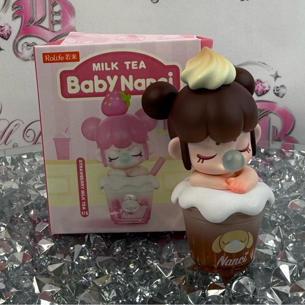 Rolife Baby Nanci Milk Tea Vinyl Figure - Brown & Cream frosty milk coffee